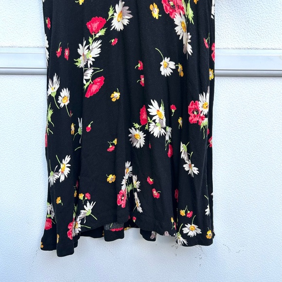 Free People Dress Women Sz 6 Mix It Up Printed Short Floral Striped Multi Boho - Picture 7 of 15